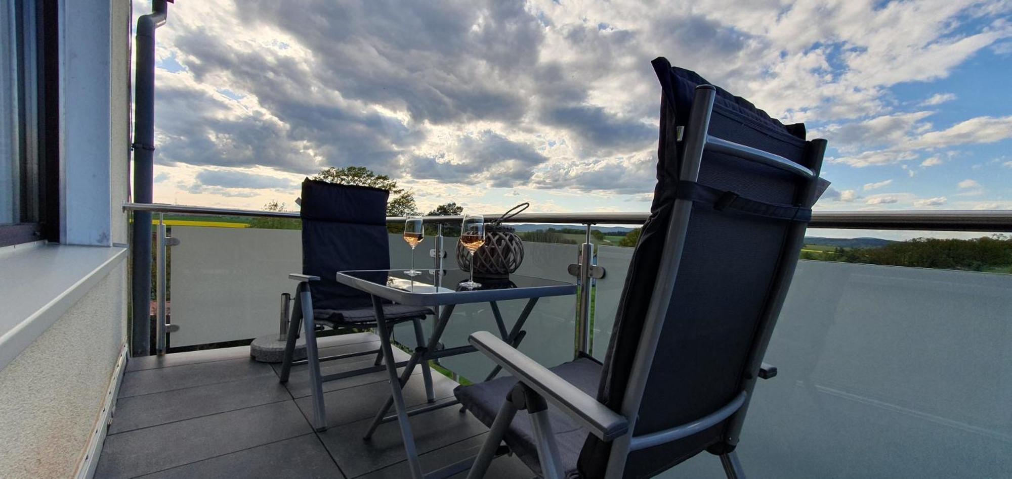 Ferienwohnung Landblick ฮอมแบร์ก ภายนอก รูปภาพ