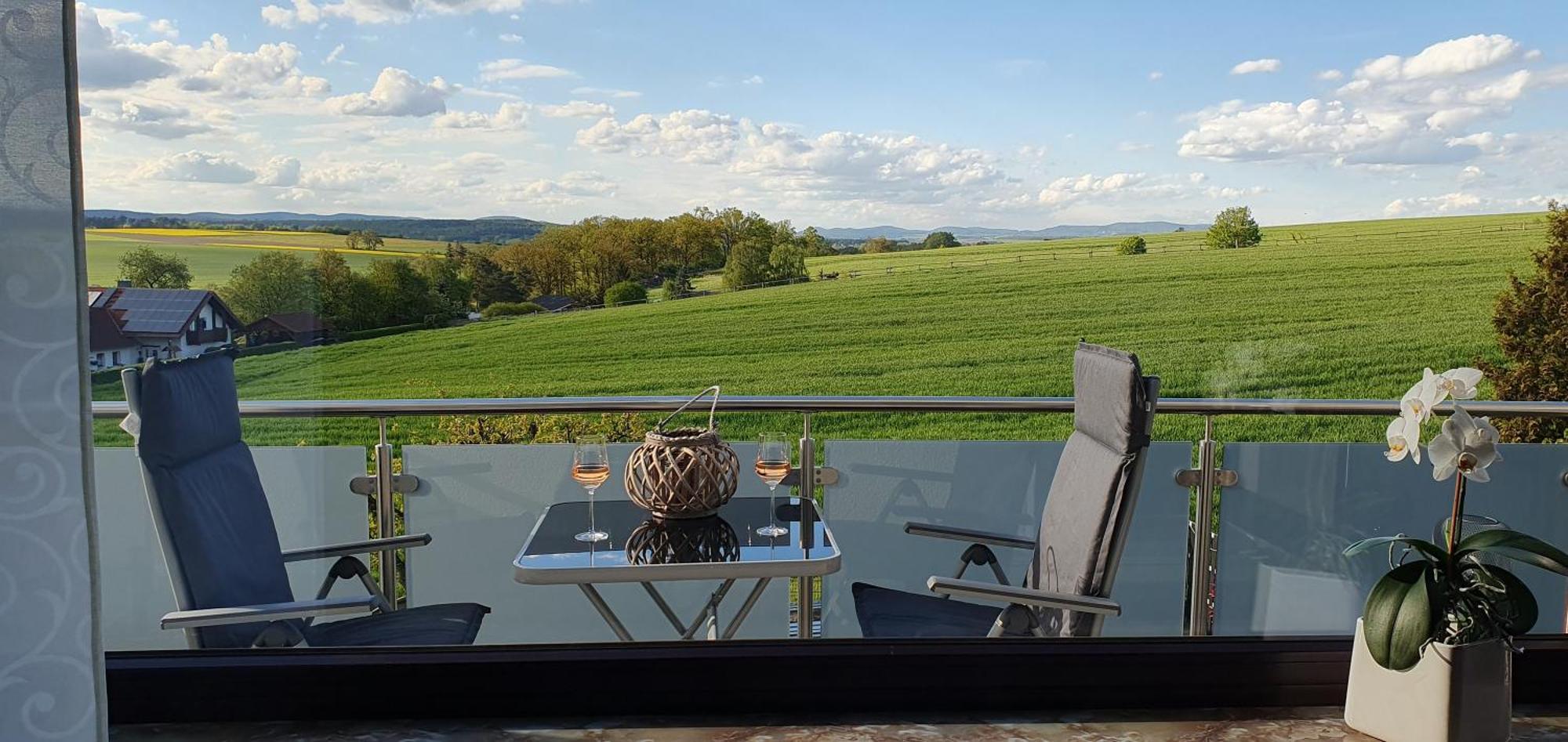 Ferienwohnung Landblick ฮอมแบร์ก ภายนอก รูปภาพ